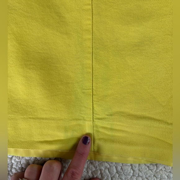 Canary Yellow Loft Pencil Skirt - Picture 2 of 8